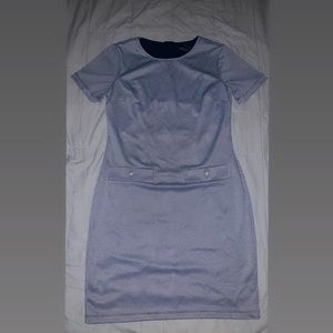 Classy Black&Gray Houndstooth Pattern Dress